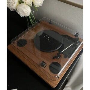 New Record Player, 3-Speed Turntable Bluetooth Vinyl Record Player with Speaker